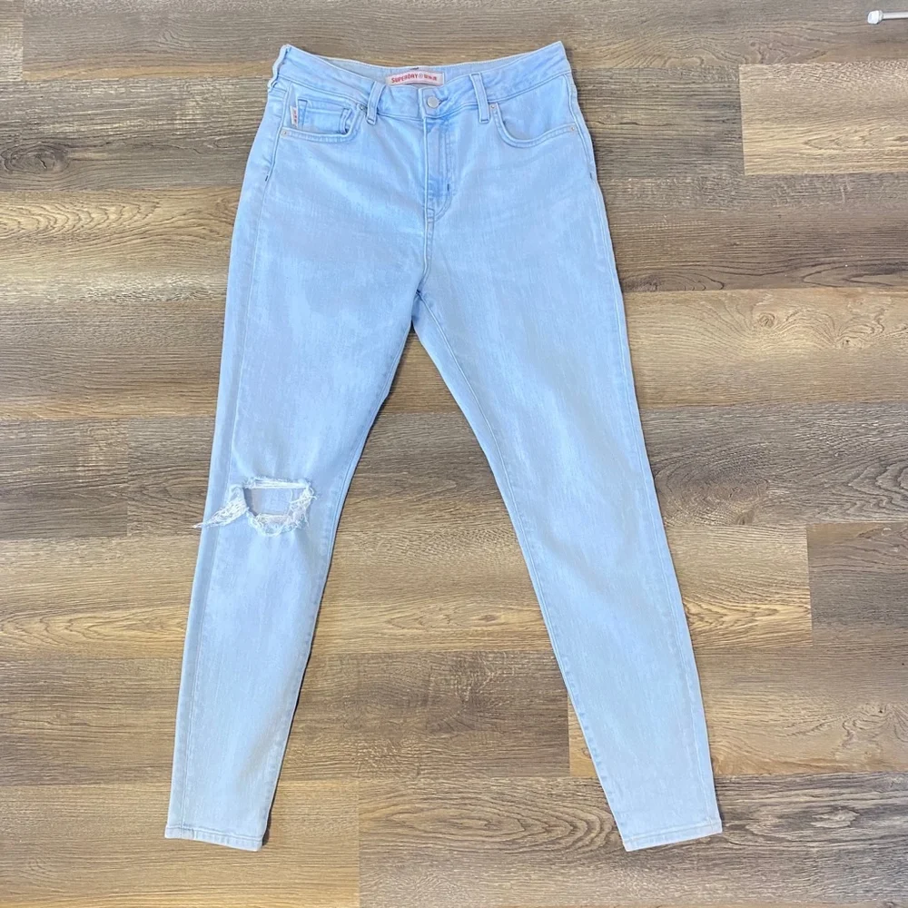 Superdry Light Blue Skinny Jeans - Picture 15 of 15